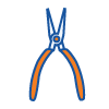 Electronic device repair pliers